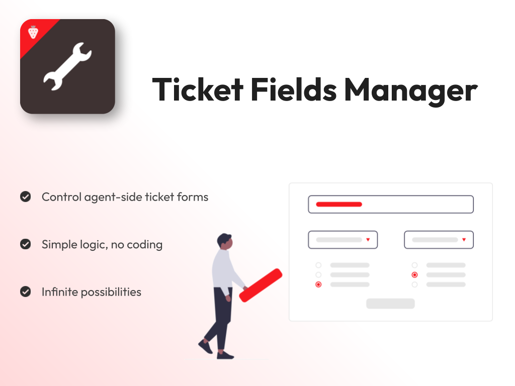Fields Manager primary marketing image — Agent Productivity app on the Zendesk Marketplace